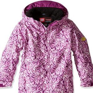 Girls 686 Flora Ski/Snowboard Insulated Jacket (Wing Print) Medium